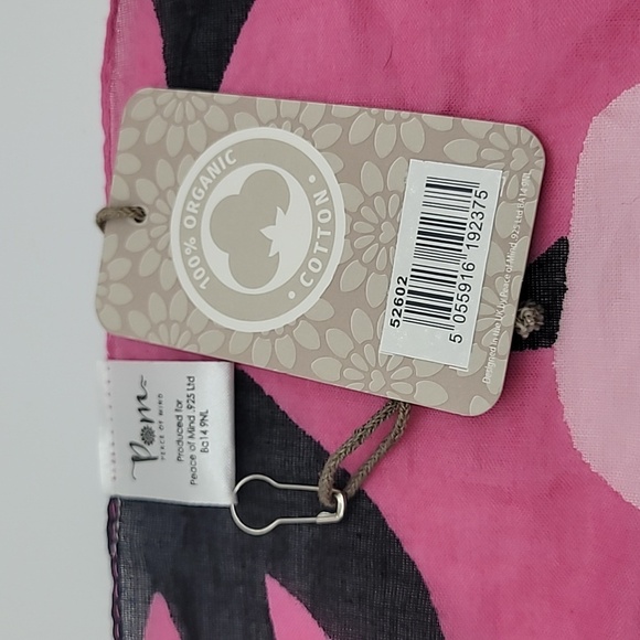 NWT 100% Cotton Oversized Colorful Poppy Artsy Scarf 68"×42" - Picture 5 of 5